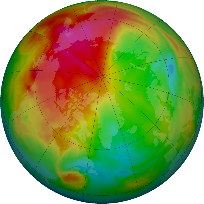 Arctic ozone map for 26 January 1979